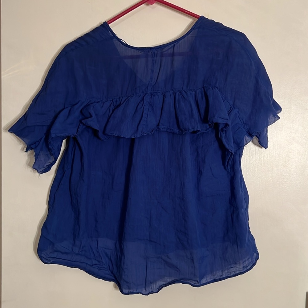 Zara Basic Cropped Blouse SZ S